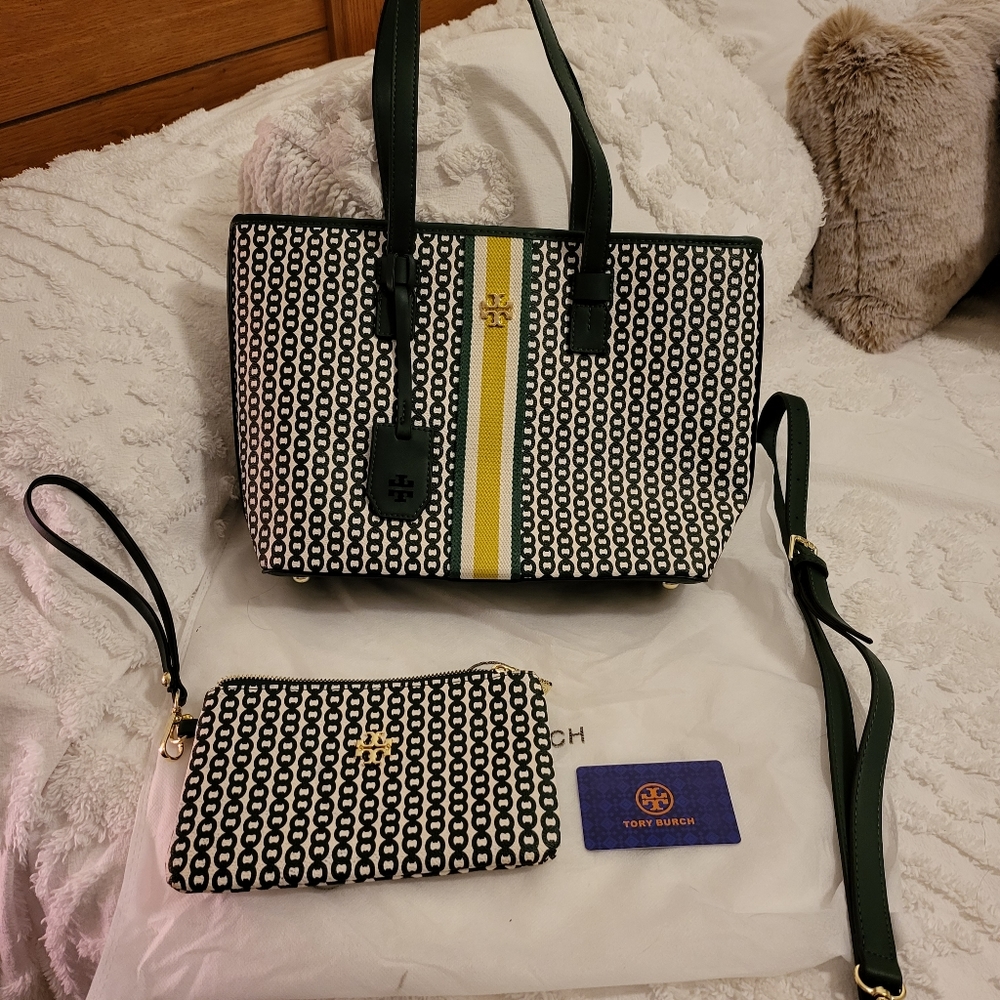 Tori Burch purse green